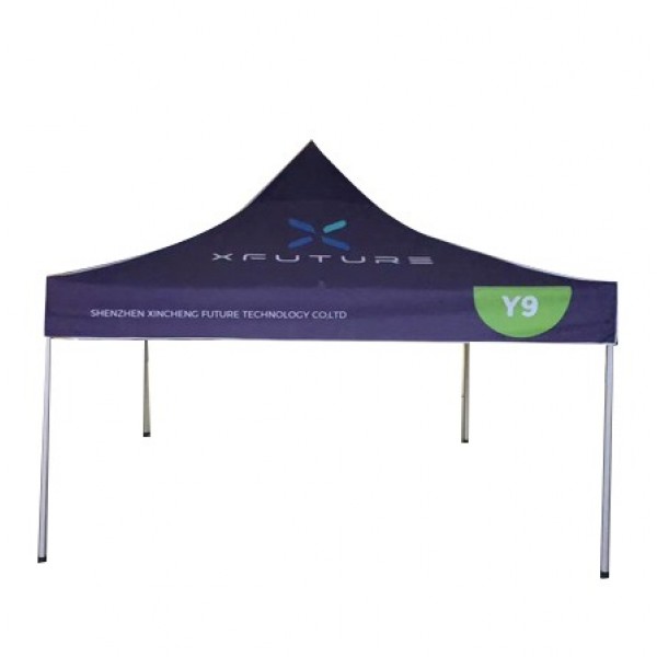 X FUTURE 10x10 Pop up Canopy Tent, Patented One Push Pop Up Tent with Wheeled Carry Bag, Bonus 8 Stakes and 4 Ropes, Blue